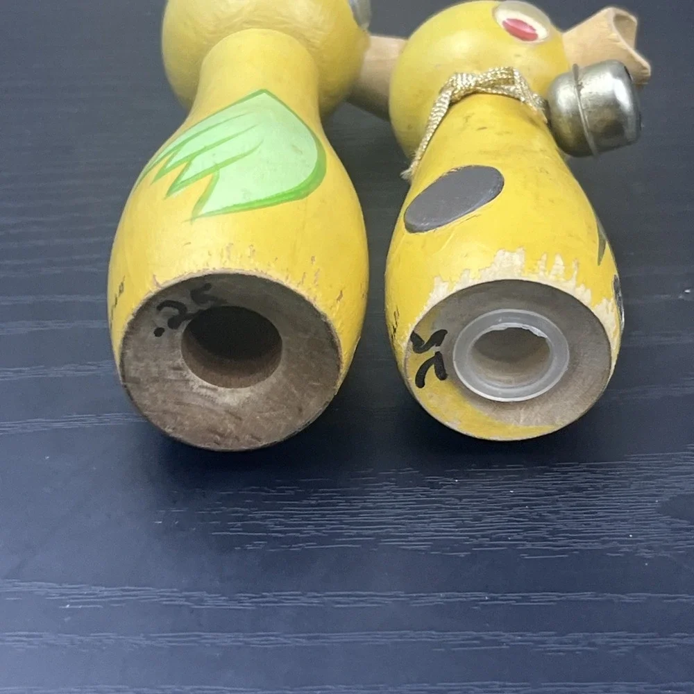 Vintage Magnetic Wooden Salt & Pepper Shakers Original Stoppers Mid Century